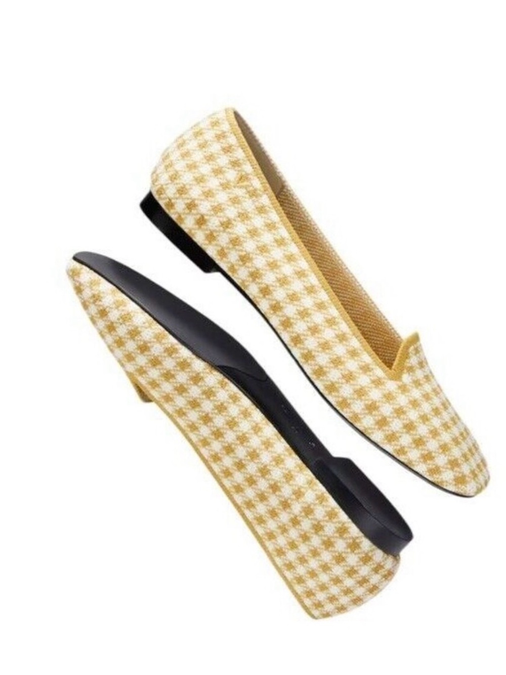 Vivaia Womens Shoe Flats Square Toe V-Cut (Sylvia) Tuscany Yellow Size 40 9